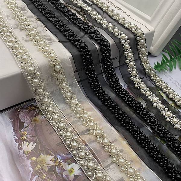 1 Yard Pearl Braid Lace Nauha Pitsikoriste B B B