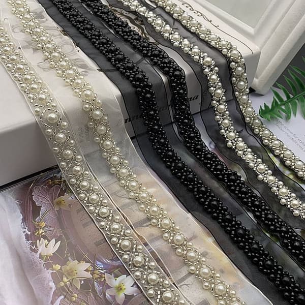 1 Yard Perle Braid Blondebånd Blondekant C C C