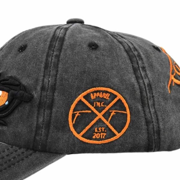 Broderte baseballcaps dame herre snapback hatt NAVY navy