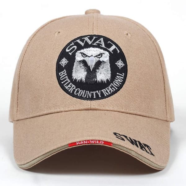 SWAT Broderi Baseball Caps Snapback Hatte SORT black