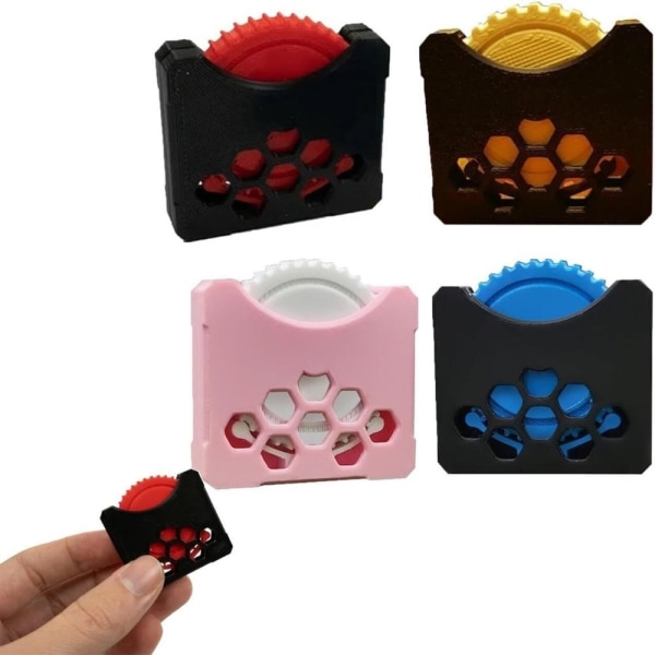 Fidget Click Wheel Toy Clicking Wheel Fidget SVART RÖD SVART Black Red
