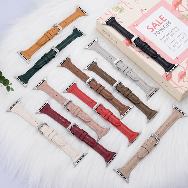 Läderrem Klockarmband KAFFE Coffee