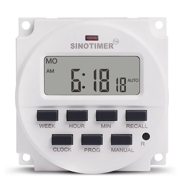Tidströmbrytare Tidreläkontroll 220V TIMER 220V TIMER 220V Timer