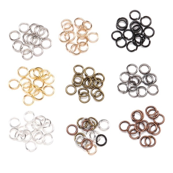 Åbne Jump Rings Split Rings Connectors 6MM4 4 6mm4