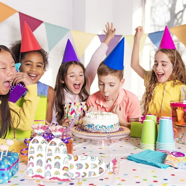 50 st Regnbågsgodispåsar Presentpåse Förpackning Presentpåsar 50pcs