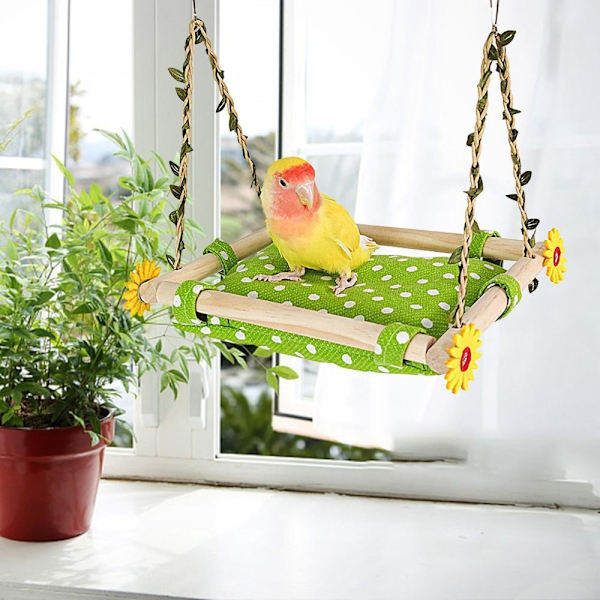 Bird Swing Lelut Parrot Perch Stand Riippumatto Bed
