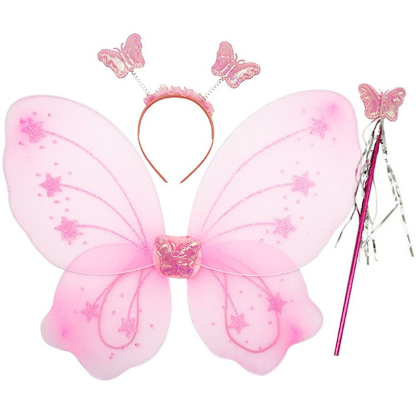 Børne sommerfugle pandebånd Wings Prinsesse kostume sæt 01 01 01