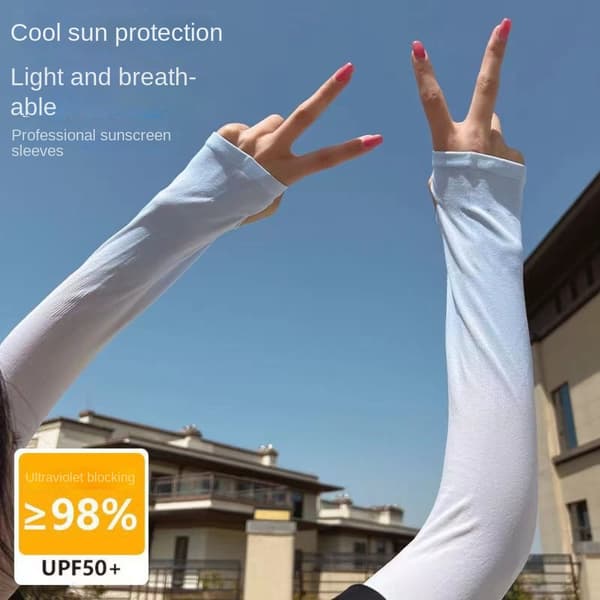 Gradient Farve Arm Sleeves Solbeskyttelse Cover 08 08 08