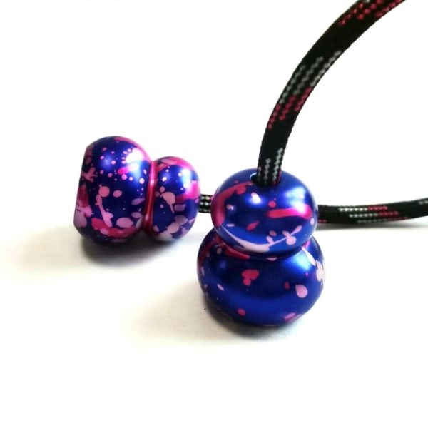 Fidget Beads Finger Yo-Yo Toy SININEN VALKOINEN SININEN VALKOINEN Blue white