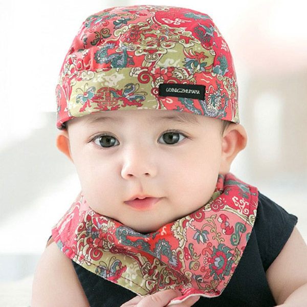 6-24M mössor för spädbarnsmössor Baby STIL 5HAT TURBANKASSA TURBAN Style 5Hat Turban