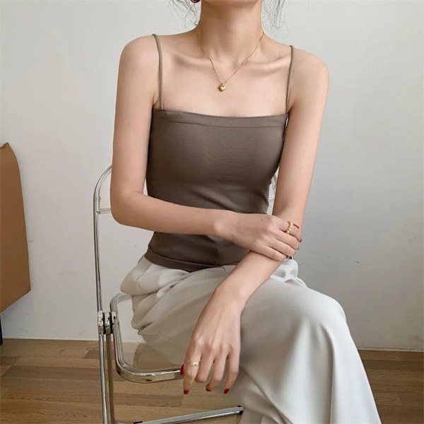 Brystvest for damer Camisole SVART Black