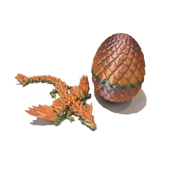 3D-printade drakägg drake med vingar STIL 2 STIL 2 Style 2