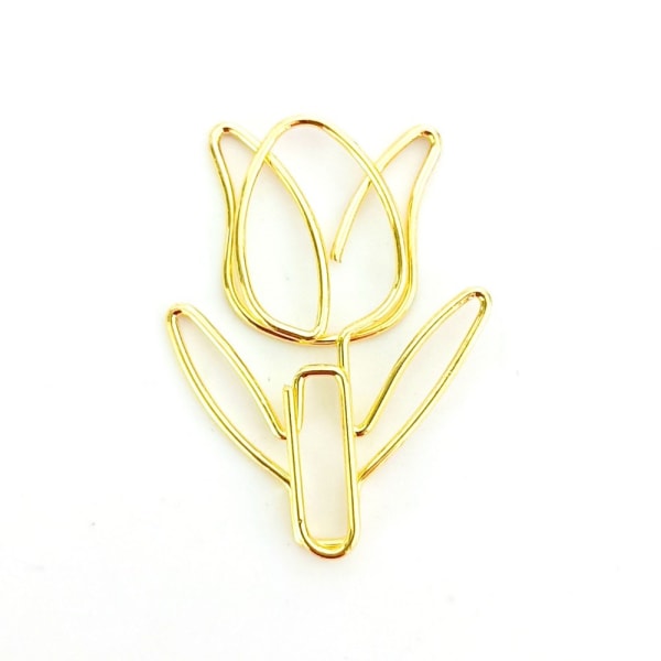 Farget tulipanformet binders Farget binders GULL Gold