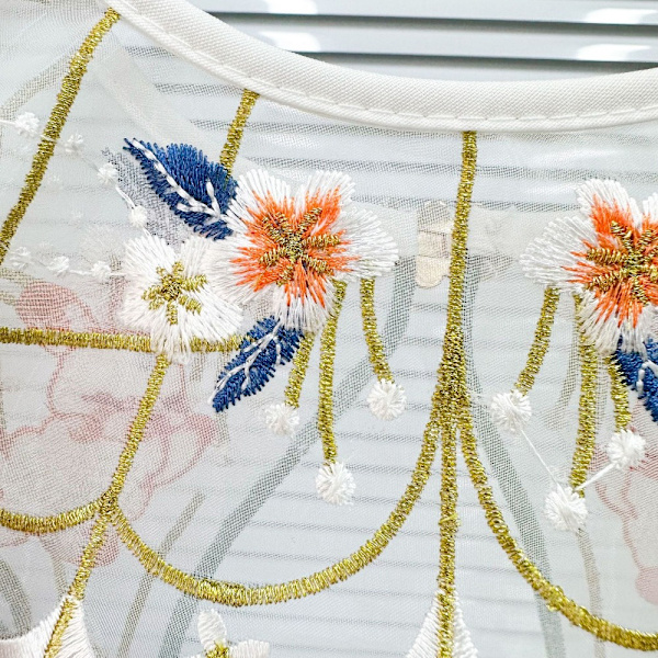Rabbit Embroidery Lasten kaulus Hanfu Cloud Olkapää