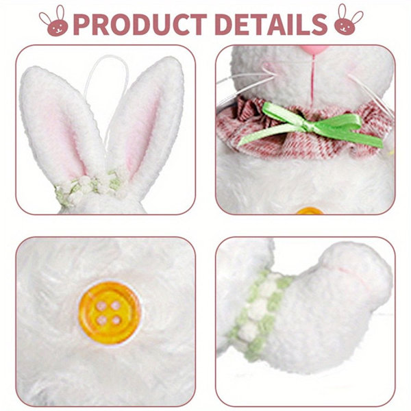 Påskekanindukke Siddende Bunny Doll 1 1 1
