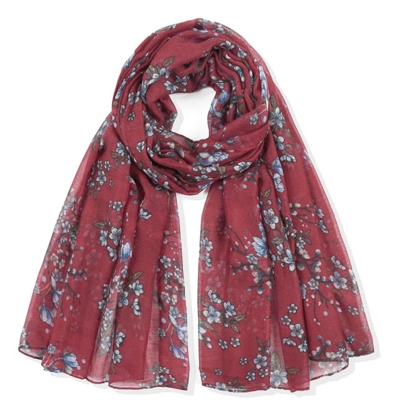 Sjaler Wraps Muslim Hijab VIN RØD Wine Red