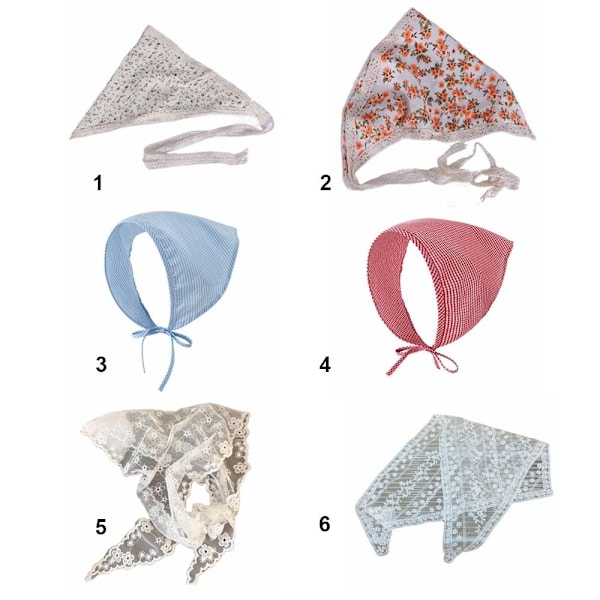 Pitsipäällinen päähuivi 3 3 3