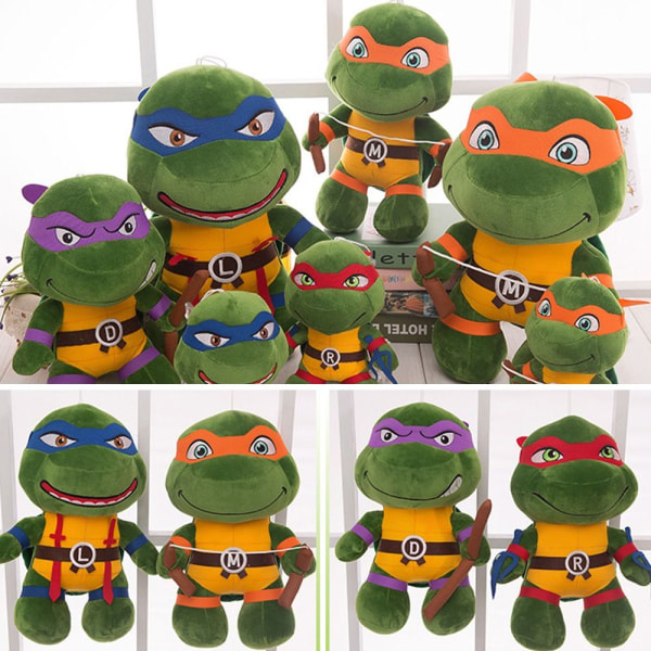 Ninja Turtles Plysskildpaddelegetøjspude BLÅ 35 Blue 35