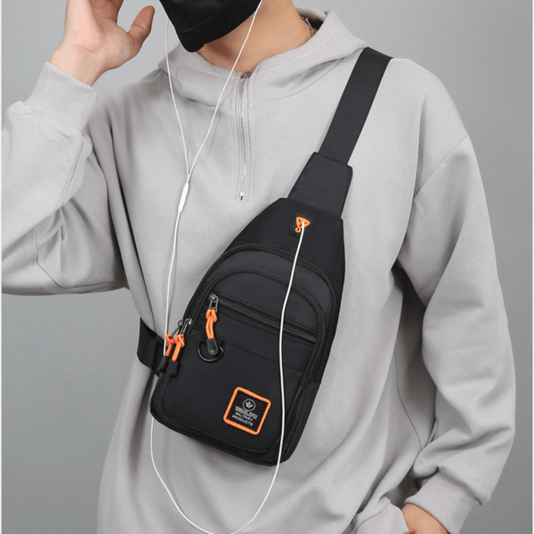 Brysttaske Messenger Taske SORT Black