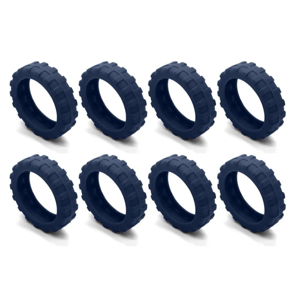 8ST/ Set Resebagage Caster Skor Resväska Hjul Skydd Blue 8Pcs-8Pcs