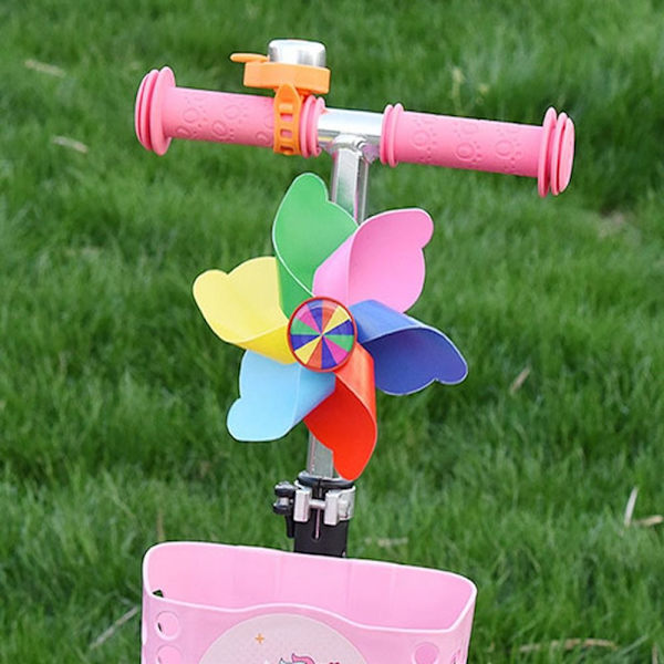 Barn Cykel Väderkvarn Tecknad Färgglad Pinwheel 3 3 3