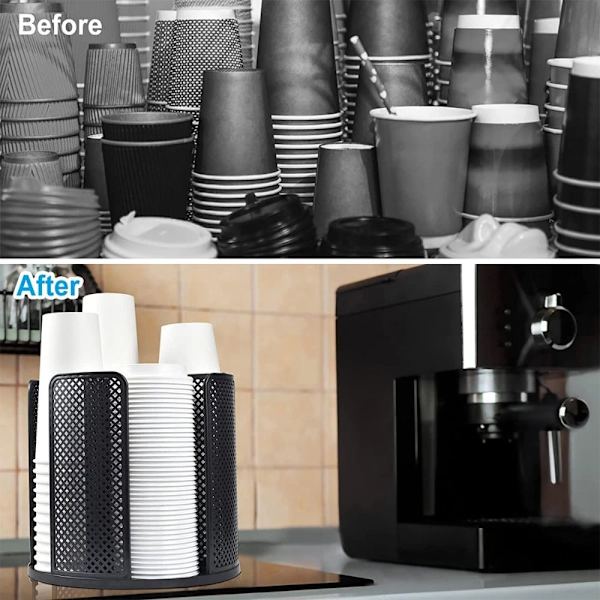 Papirkopholder Multifunktionel kopdispenser SORT black