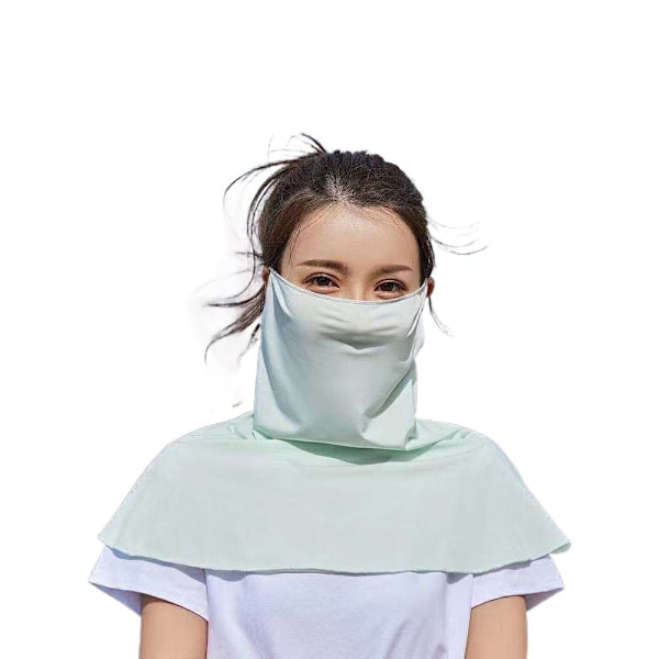 lce Silk Bandana Cool Face Scarf GRÖN Green