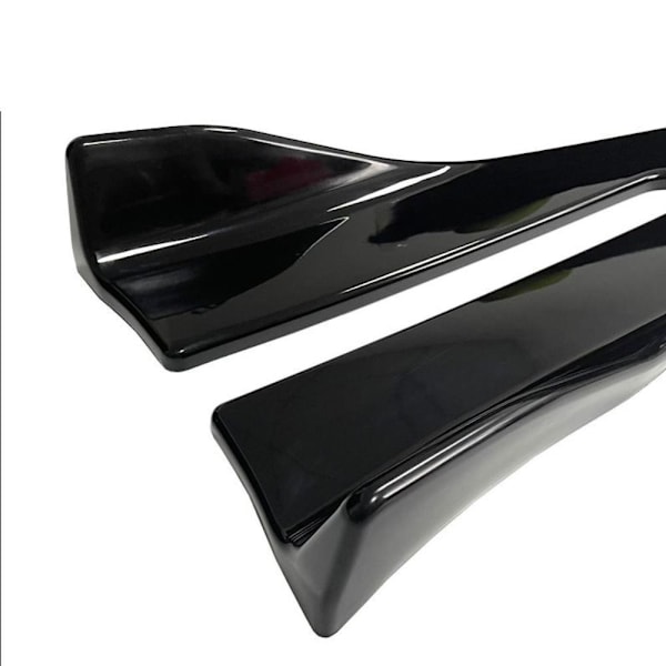 Bil Stötfångare Spoiler Bakre Läpp Bil Side Kjol Bumper Bars 35cmGlossy Black