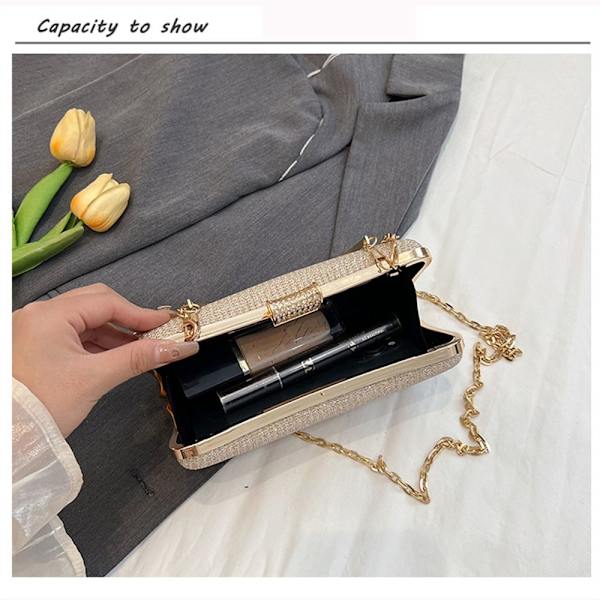 Evening Bag Chain Axelväskor GULD gold