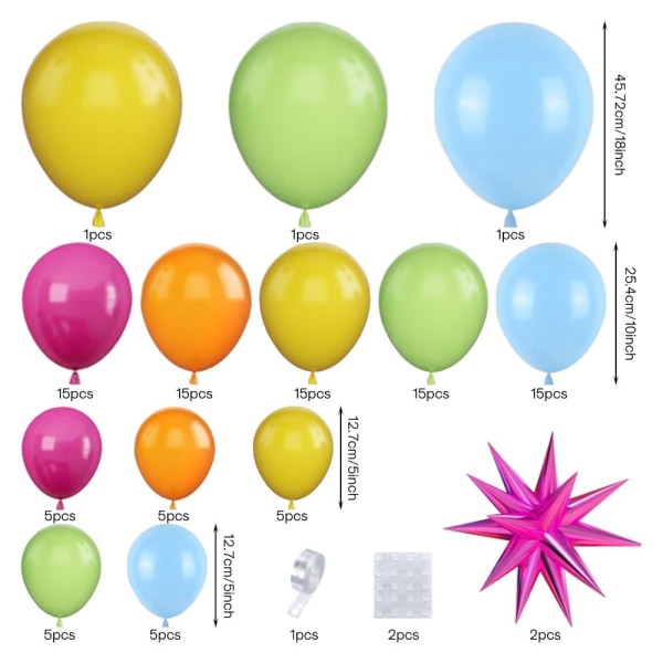 Ballonbuesæt latexballoner C C C