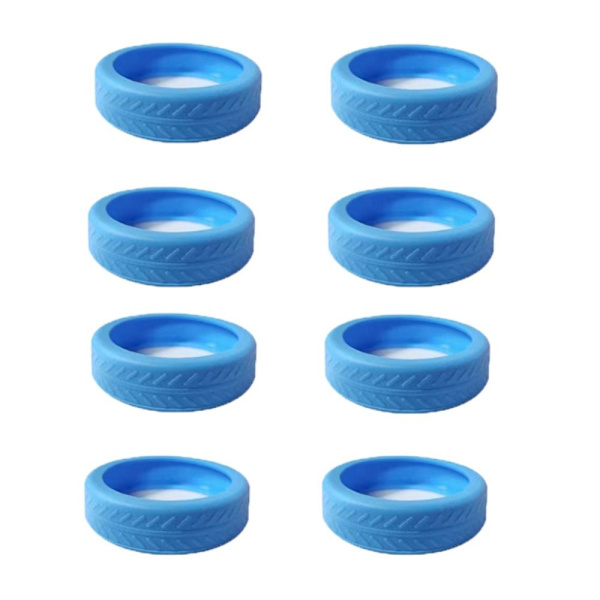 4/8 kpl matkatavaroiden pyörät Protector matkatavaroiden pyörän kengät blue 8pcs-8pcs