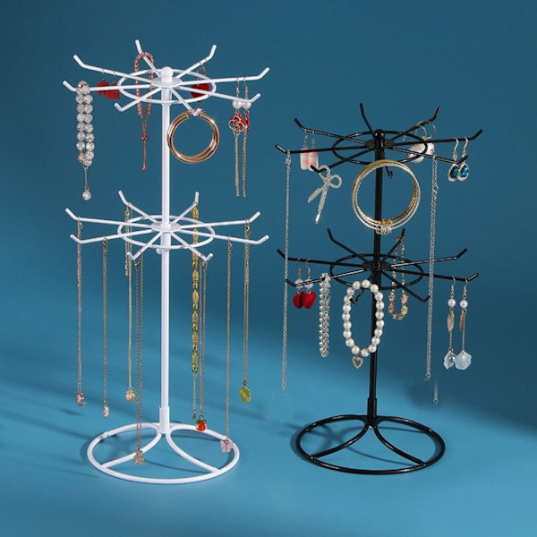 Smycken Display Stativ Halsband Organizer VIT 40CM 40CM White 40cm-40cm
