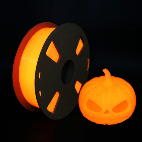 Lysende 3D Printer Filament PLA 3D Printing Wire ORANSJE orange