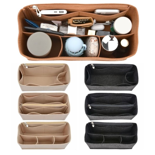 Handväska Insert Väska Handväska Liner BEIGE 3# 3# Beige 3#-3#