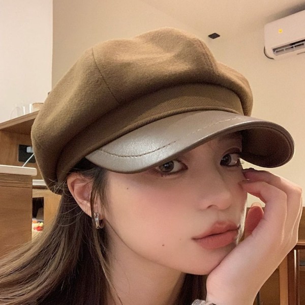 Kvinder baret ulden baret kasket SORT Black