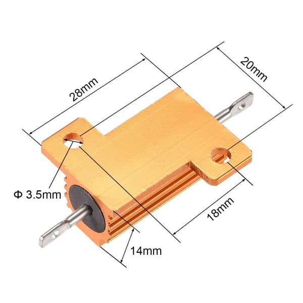 Aluminiumshus 25W 1 stk 1pc
