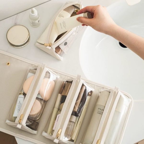 Matkapesulaukku Riippuva Organizer BEIGE Beige