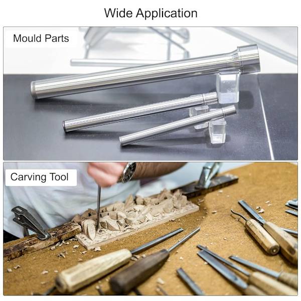 2 kpl Kiinteät pyöreät tangot Linear Motion Shaft -sorvitangon varastotyökalu