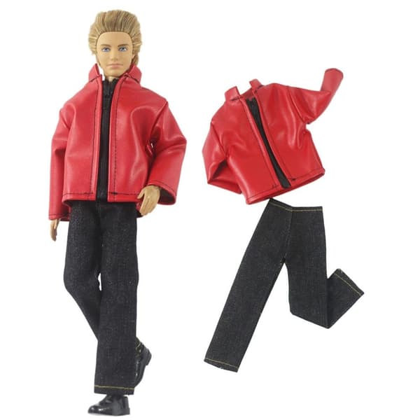 Manliga jackor dockjeansbyxor 1 1 1
