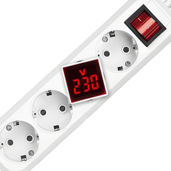 Firkantet Voltmeter Spændingsmålingsmonitor 5 5 5