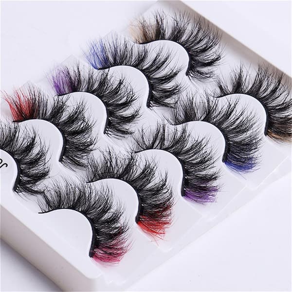 Fargede Vipper Fluffy Mink Vipper CLOVER CLOVER Clover