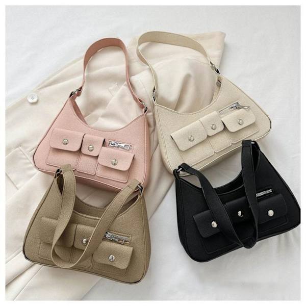 Motorsykkelhåndveske Skulder Armhuleveske KHAKI khaki