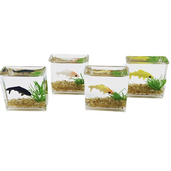 Miniatyr Fish Tank Aquarium Dollhouse SQUARE SQUARE Square