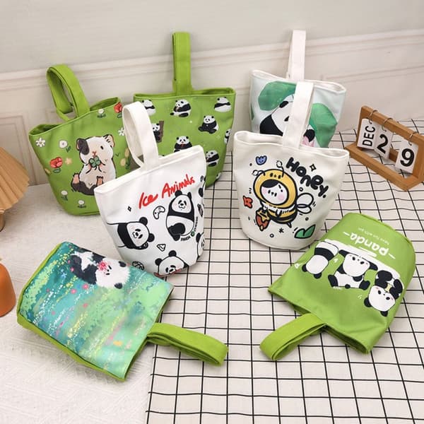 Panda Spand Håndtaske Madpakke 4 4 4