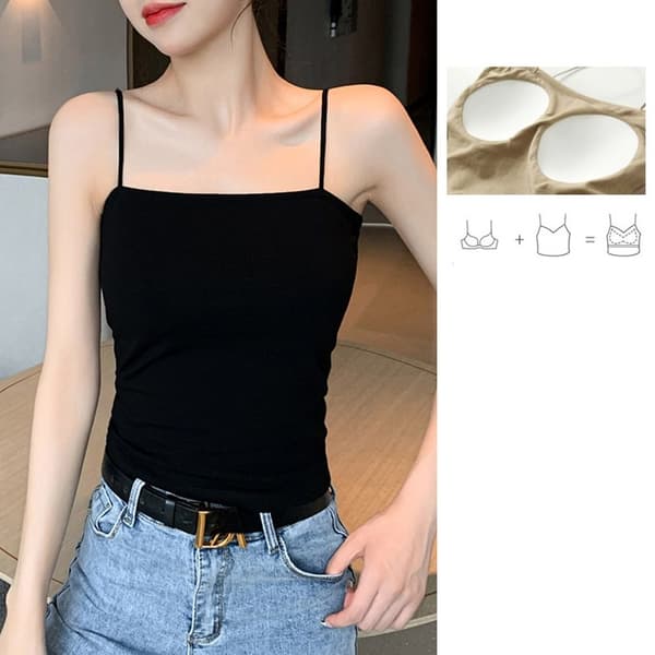 Kvinders Brystvest Camisole SORT Black
