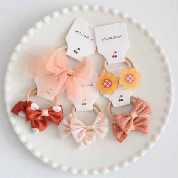10 stk Elastisk gummibånd Hårbånd Bowknot 2 2 2