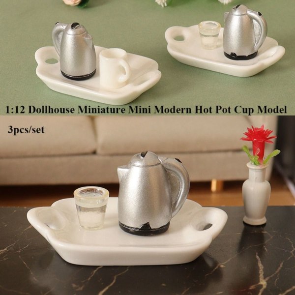 3st/ set Dockhus Miniatyrkruka Modern Hot Pot 2 2 2