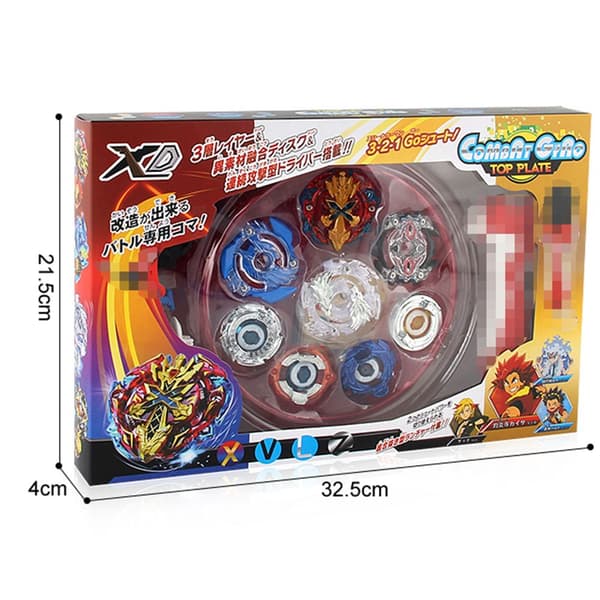 4-pack Beyblade Stridande Gyro BLÅ blue