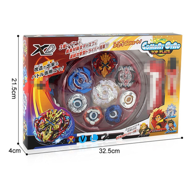 4 stk. Beyblade Kamp Gyro RØD i æske red