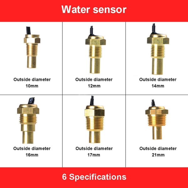 Vattentemperaturmätare Temperatursensor BLÅ 21MM 21MM Blue 21mm-21mm